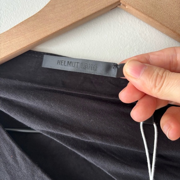 Helmut Lang Scala Asymmetrical Top - Basalt Black Sz XS NWT - Picture 8 of 12